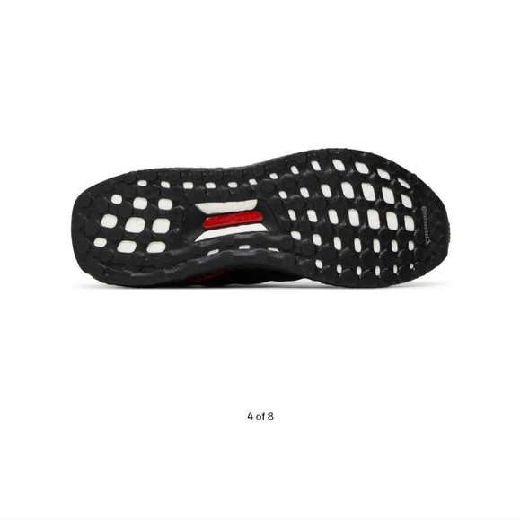 Adidas Ultra Boost DNA Black Red. Running shoe, size 9 men's. - Picture 4 of 6